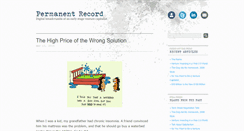 Desktop Screenshot of permanentrecord.firstround.com