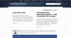 Desktop Screenshot of nothingtosay.firstround.com